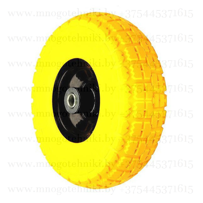 Колесо 3.25-8 под ось 20/75 мм для тачки (тележки) полиуретановое